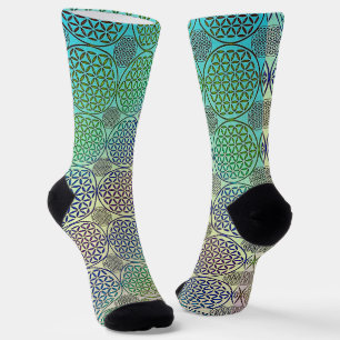 BLUME DES LEBENS - Grunge-Muster 2 Socken