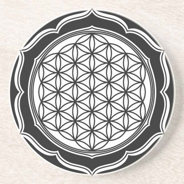 Blume des Lebens, Heilende Geometrie, Heilsymbol Untersetzer (Vorne)