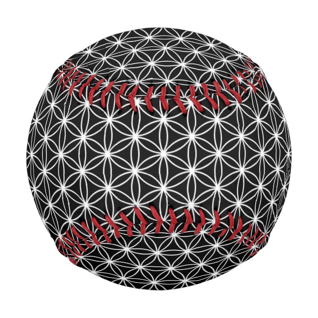 Blume des Lebens Heilige Geometrie Baseball (Rückseite)