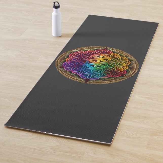 Blume des Lebens Heilige Geometrie Chakra Meditati Yogamatte (Beispiel)