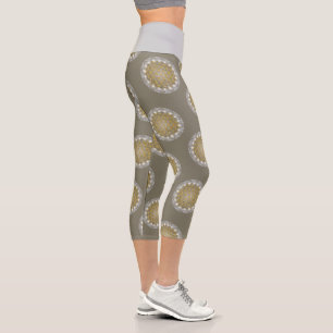 BLUME DES LEBENS - Heilige Geometrie Licht 1 Capri Leggings