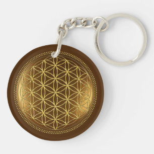 BLUME DES LEBENS - Heilige Geometrie Medaillon 1 Schlüsselanhänger