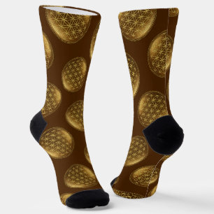 BLUME DES LEBENS - Heilige Geometrie Medaillon 1 Socken