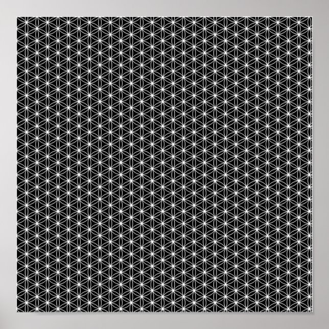 Blume des Lebens Heilige Geometrie Poster (Vorne)