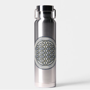 BLUME DES LEBENS - Heilige Geometrie Symbol Kunst Trinkflasche
