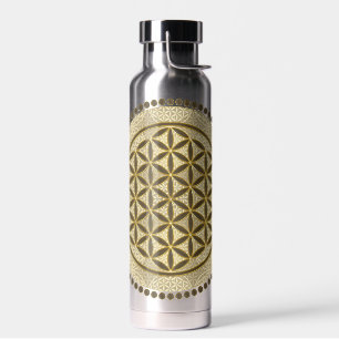 BLUME DES LEBENS - Heilige Geometrie Symbol Kunst Trinkflasche