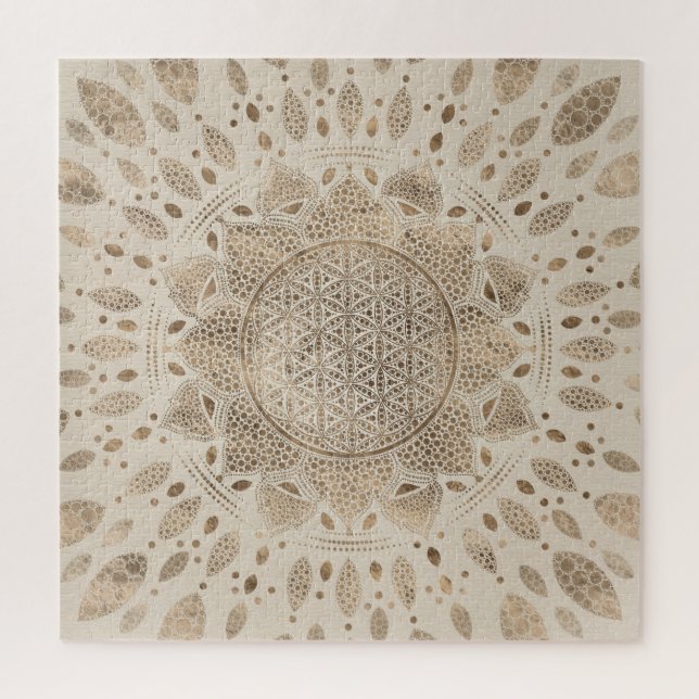 Blume des Lebens in Lotus Dot (Vertikal)