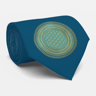Blume des Lebens - Indigene Mandala 1 Krawatte
