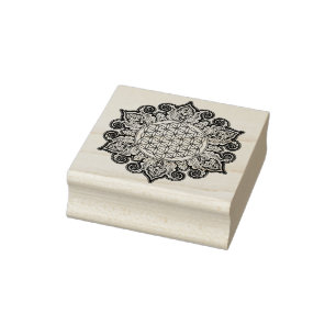 Blume des Lebens - Indische Mandala 2 Gummistempel