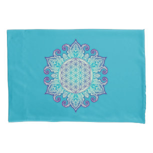 Blume des Lebens - Indische Mandala 2 Kissenbezug
