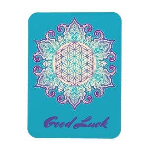 Blume des Lebens - Indische Mandala 2 Magnet