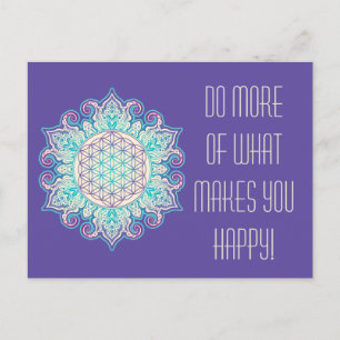 Blume des Lebens - Indische Mandala 2 Postkarte