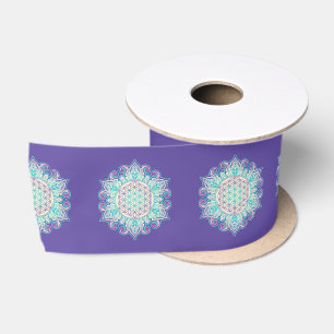 Blume des Lebens - Indische Mandala 2 Satinband