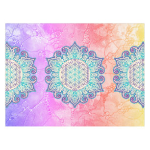 Blume des Lebens - Indische Mandala 2 Tischdecke