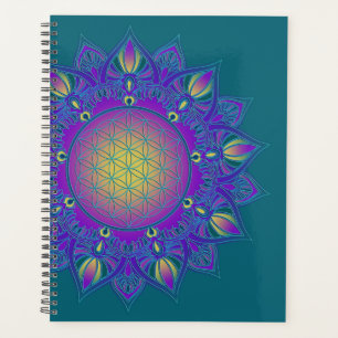 Blume des Lebens - Indische Mandala 3 Planer