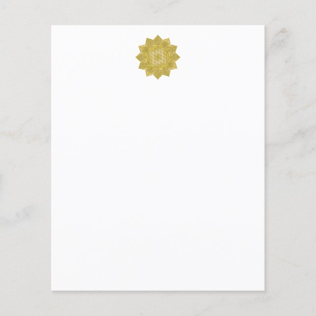 Blume des Lebens - Indische Mandala 4 (Vorderseite)