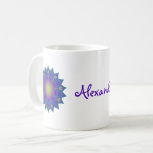 Blume des Lebens - Indischer Mandala 3 Kaffeetasse