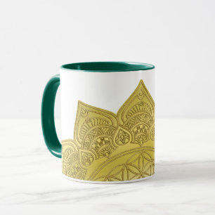 Blume des Lebens - Indischer Mandala 4 Tasse