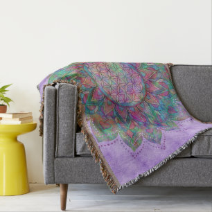 Blume des Lebens - Indischer Mandala 7c Decke