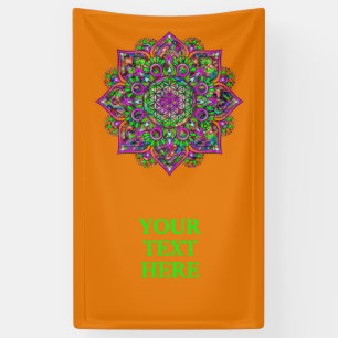 Blume des Lebens - Indisches Mandala 1 Banner
