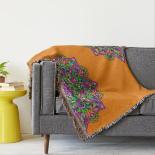 Blume des Lebens - Indisches Mandala 1 Decke