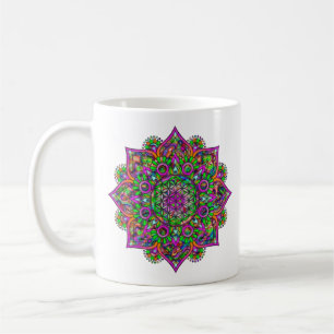 Blume des Lebens - Indisches Mandala 1 Kaffeetasse