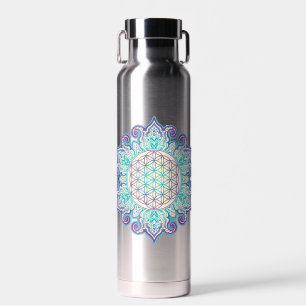 Blume des Lebens - Indisches Mandala 2 Trinkflasche