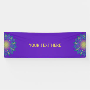 Blume des Lebens - Indisches Mandala 3 Banner