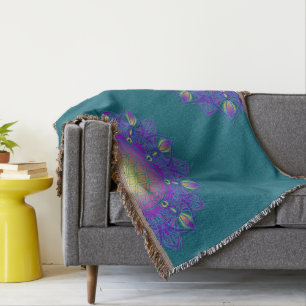 Blume des Lebens - Indisches Mandala 3 Decke