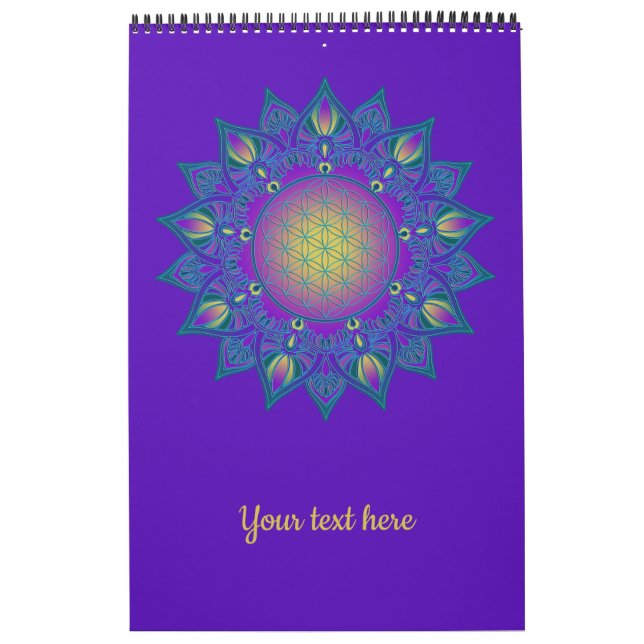 Blume des Lebens - Indisches Mandala 3 Kalender (Titelbild)