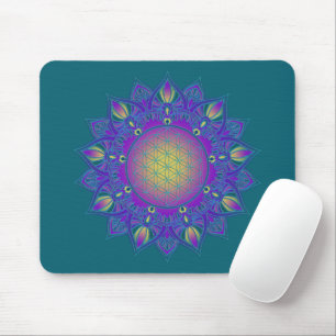 Blume des Lebens - Indisches Mandala 3 Mousepad