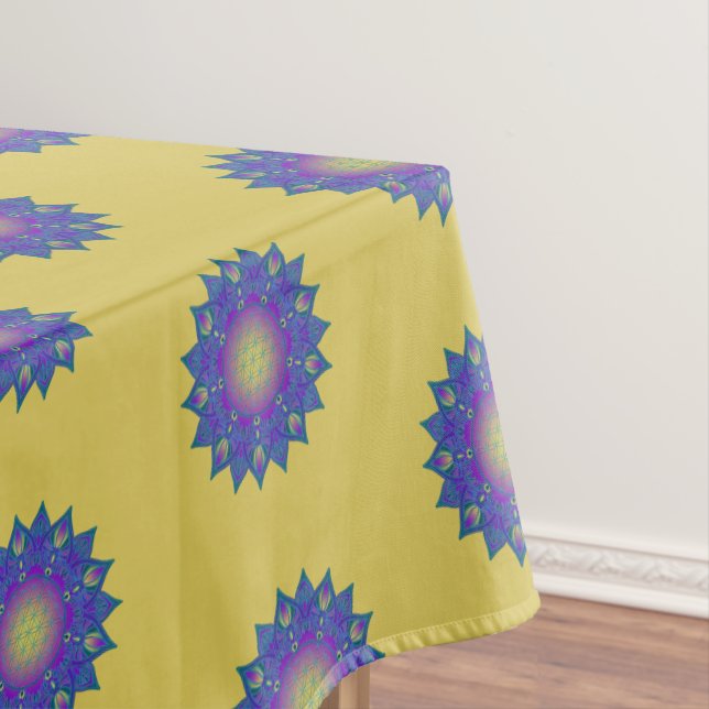 Blume des Lebens - Indisches Mandala 3 Tischdecke (Beispiel)