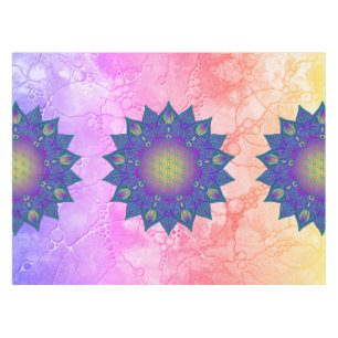 Blume des Lebens - Indisches Mandala 3 Tischdecke