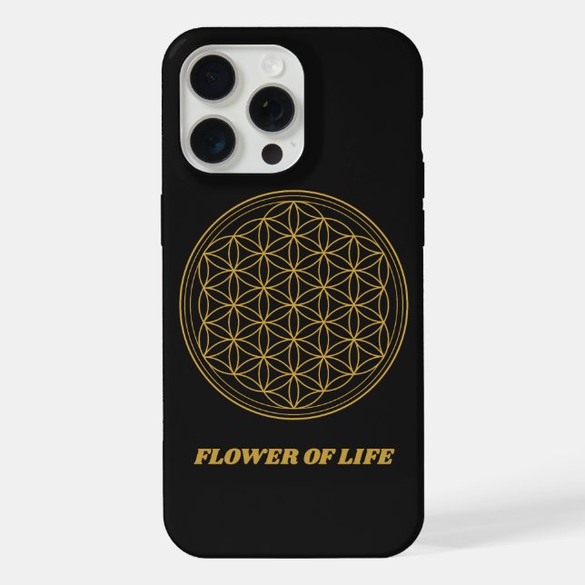 Blume des Lebens iPhone 15 Pro Max Hülle (Rückseite)
