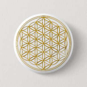 Blume des Lebens   klein Button