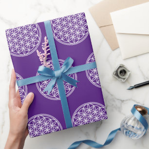 BLUME DES LEBENS - Kontur des Geometriezeichens "S Geschenkpapier