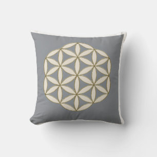 Blume des Lebens Kopfkissenreißer Geometrie Kissen