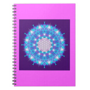 BLUME DES LEBENS/LEBENS DES Lebens "Stars Mandala" Notizblock