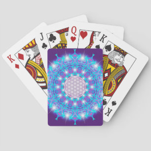 BLUME DES LEBENS/LEBENS DES Lebens "Stars Mandala" Spielkarten