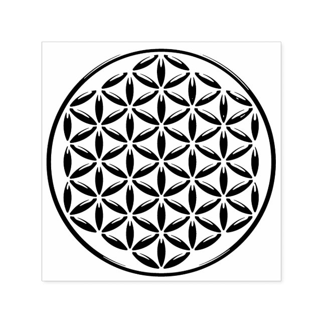Blume des Lebens / Lebensgefühl - Briefmarke I Permastempel (Design)