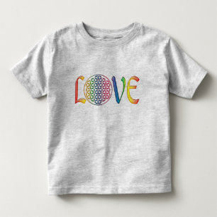 Blume des Lebens / Lebensgefühl - LIEBE Kleinkind T-shirt