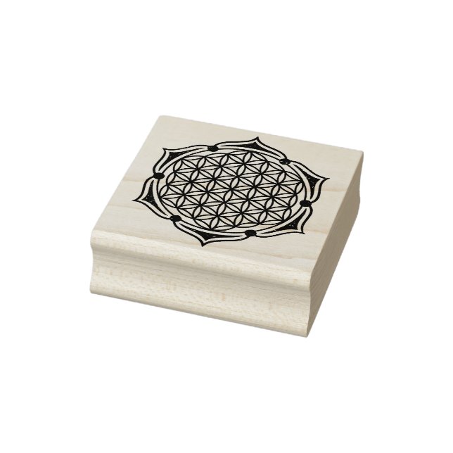 Blume des Lebens / Lebensgefühl - Lotus I Gummistempel (Stempel)