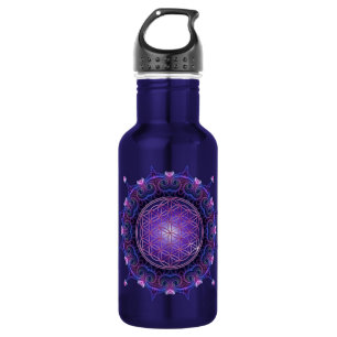 BLUME DES LEBENS / Lebensgefühl - Mandala I Trinkflasche