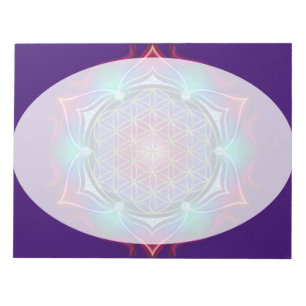 Blume des Lebens / Lebensgefühl - Mandala IV Notizblock