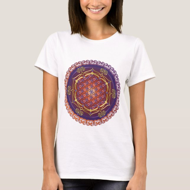 BLUME DES LEBENS / Lebensgefühl - Ornament I T-Shirt (Vorderseite)