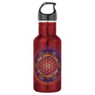 BLUME DES LEBENS / Lebensgefühl - Ornament I Trinkflasche