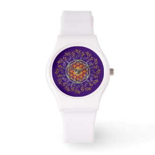 Blume des Lebens / Lebensgefühl - Ornament IV Armbanduhr