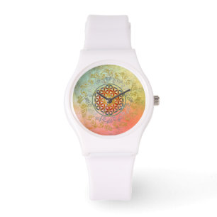 Blume des Lebens / Lebensgefühl - Ornament IV BG Armbanduhr