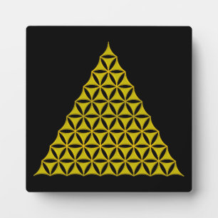 Blume des Lebens / Lebensgefühl - Pyramide Fotoplatte