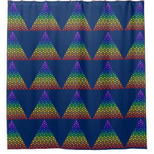 Blume des Lebens / Lebensgefühl - Pyramidenschakra Duschvorhang